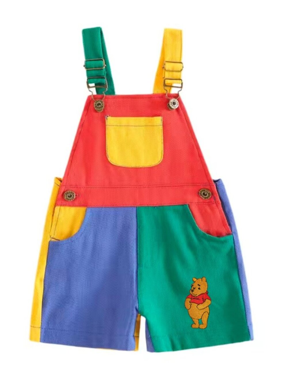 Winnie the Pooh Overalls Pooh Jumpsuit Pooh Birthday Bodysuit Pooh clothes - Picture 2 of 4